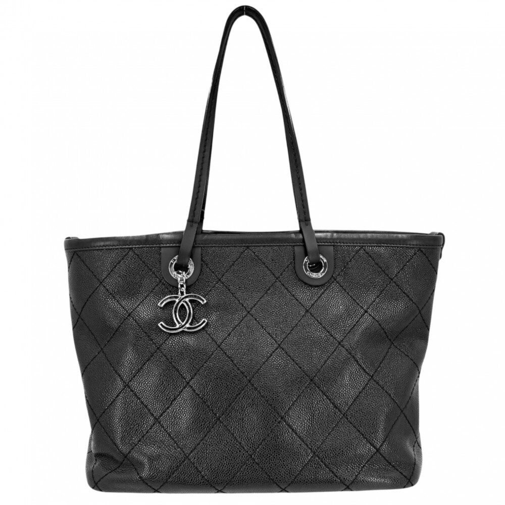 Chanel On the Road Wild Stitch Tote Bag for Women, Coco Mark, CHANEL A92211, ...
